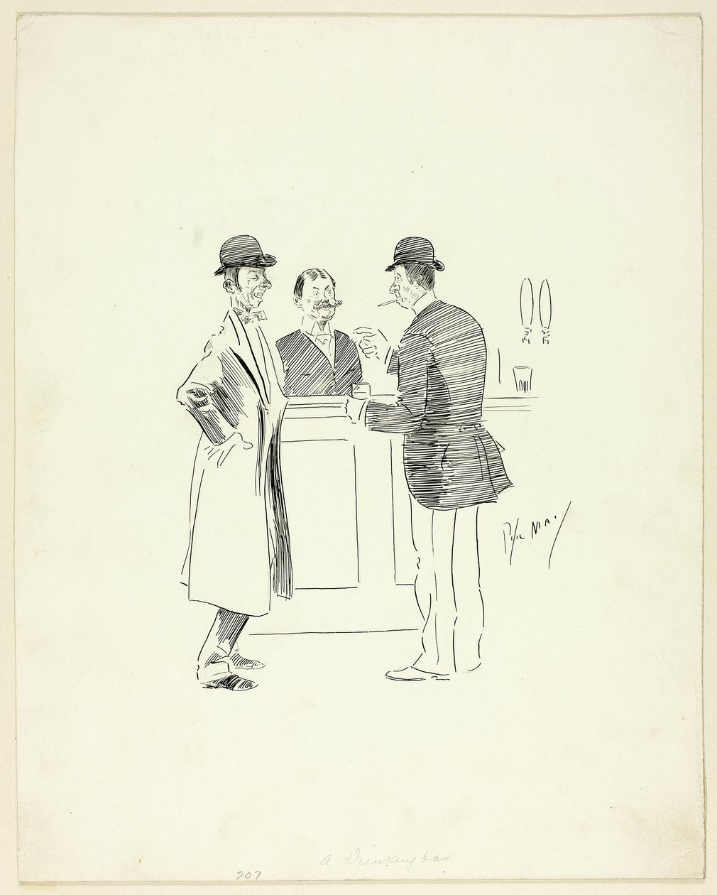 A Drinking Bar by Philip William May