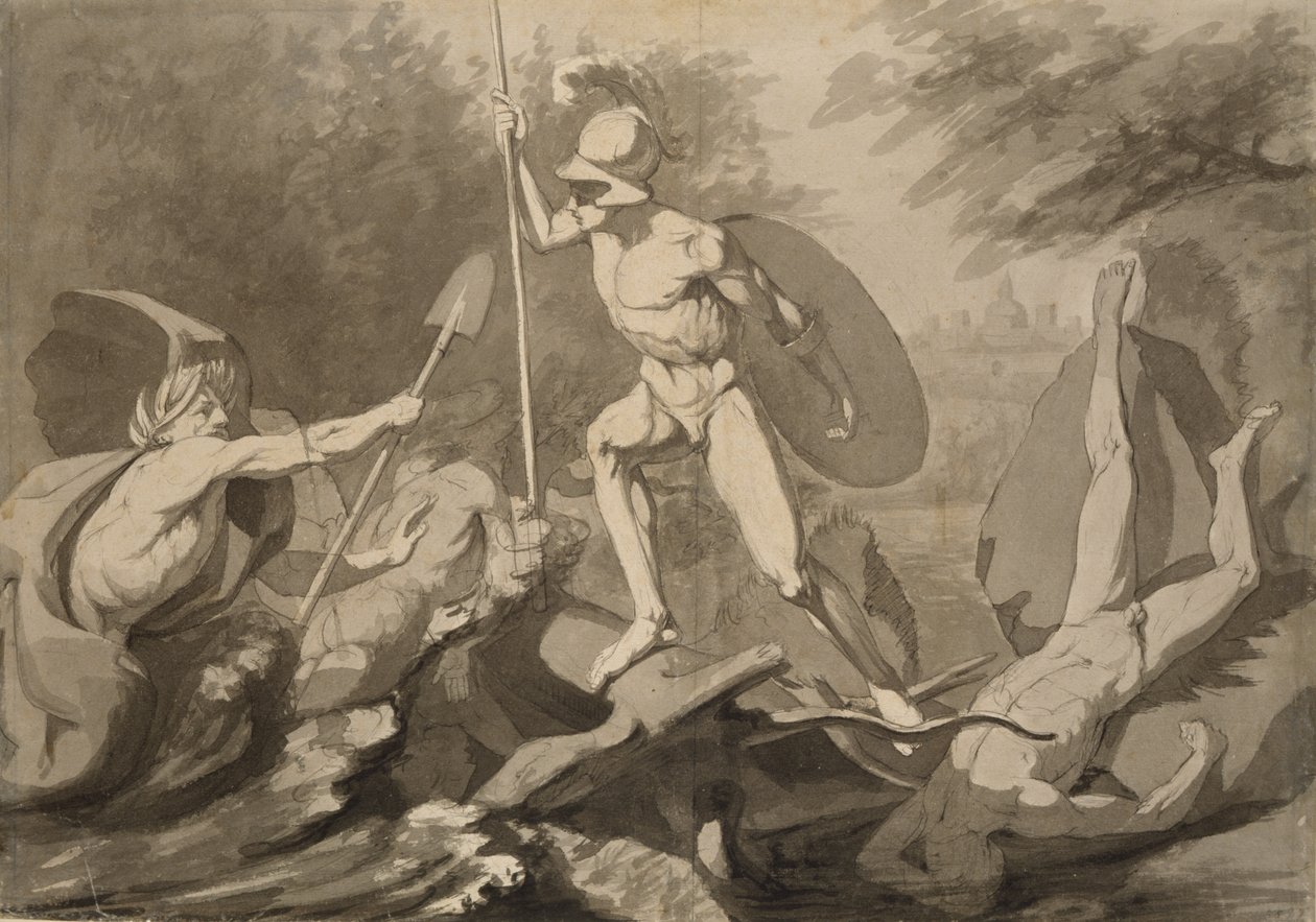 Fight of Achilles with the River Scamander by Philipp Otto Runge