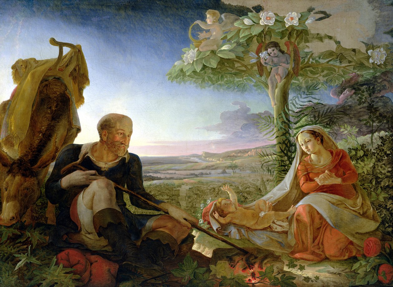 Rest on the Flight into Egypt, 1805-6 by Philipp Otto Runge