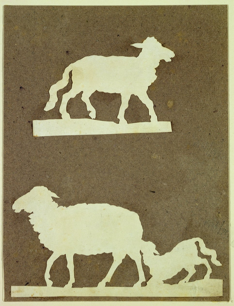 Sheep and Sheep with Lamb by Philipp Otto Runge