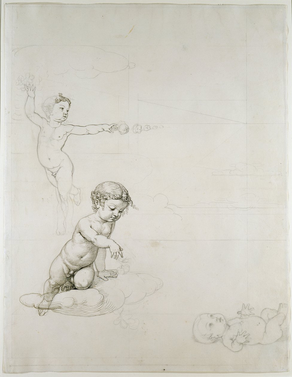 The Two Rose Genies and the Baby in the Field, 1807-08 by Philipp Otto Runge