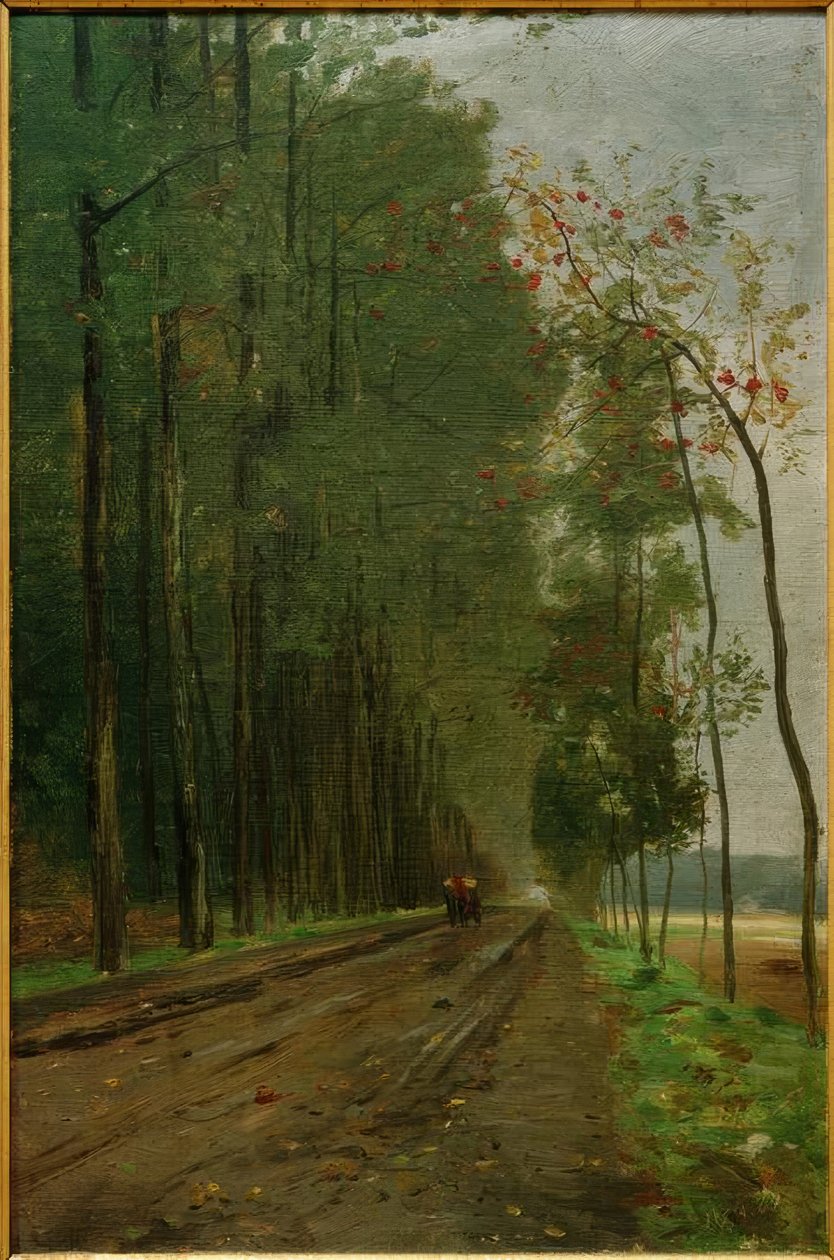 Road at the Edge of the Forest by Philipp Franck