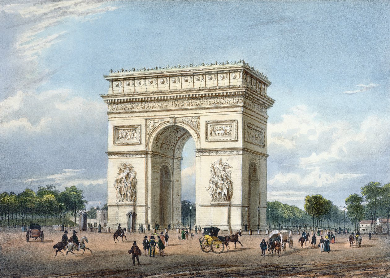 The Arc de Triomphe and the Place de l