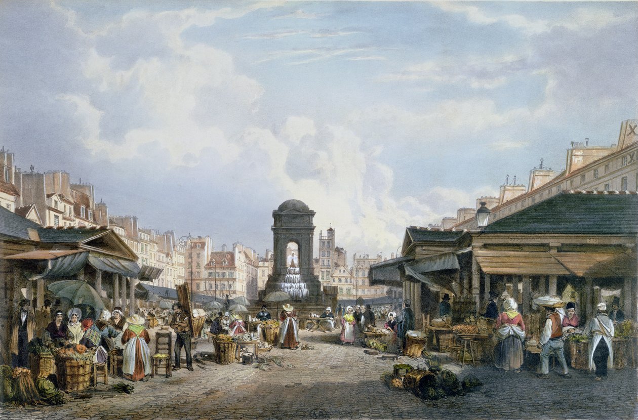 View of the Marche des Innocents by Philippe Benoist