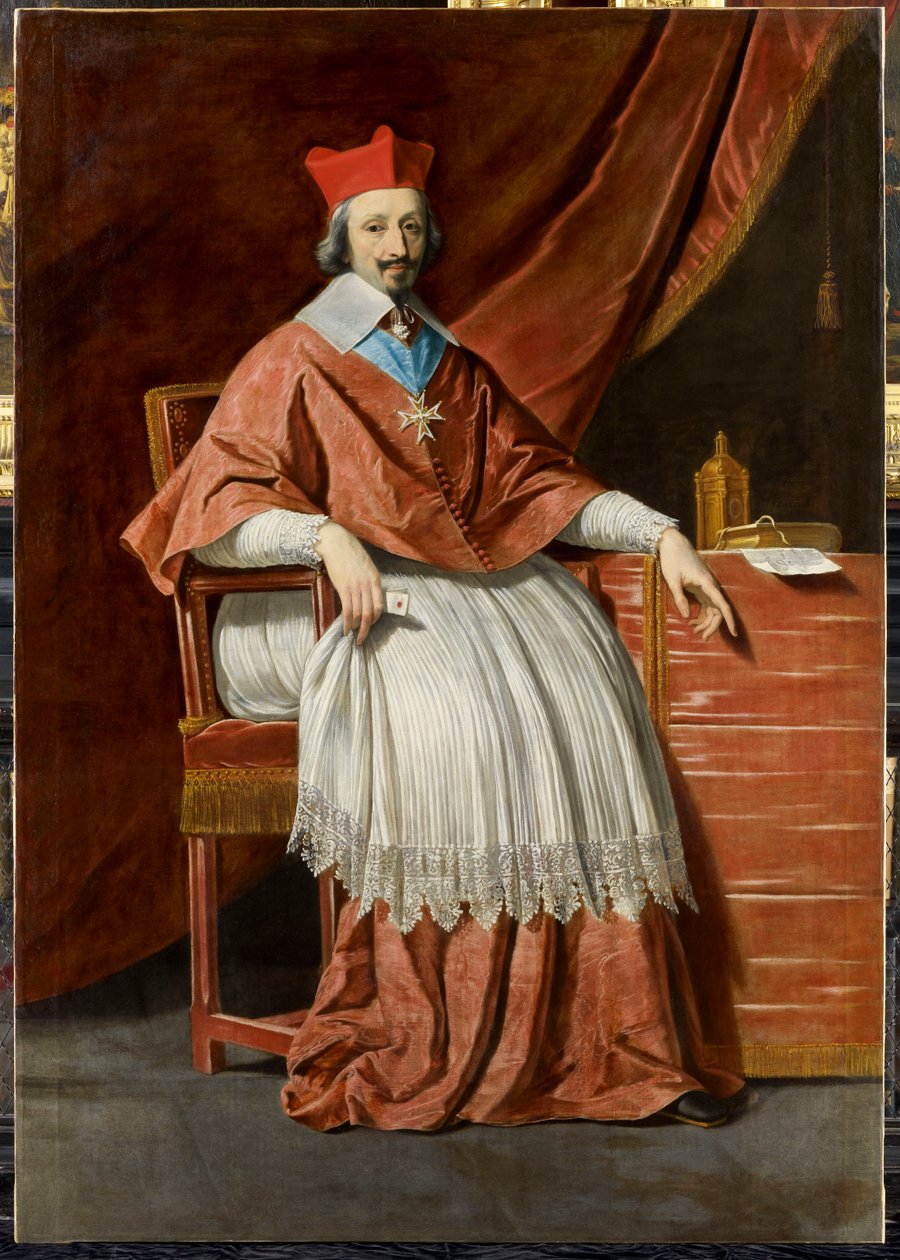 Portrait of Armand Jean du Plessis de Richelieu by Philippe de Champaigne