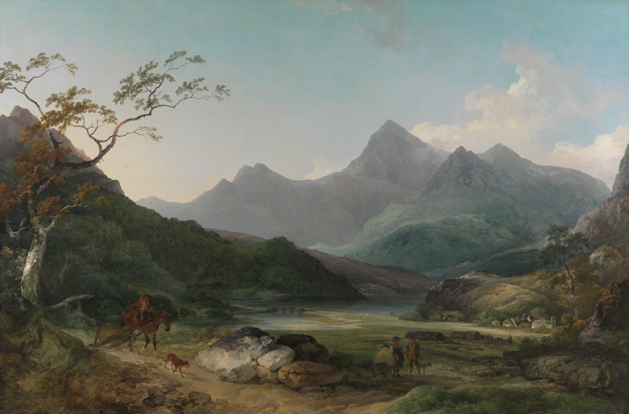 Snowdon from Capel Curig by Philippe Jacques de Loutherbourg