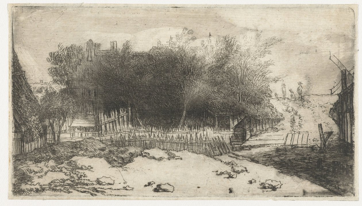 Landscape with a White Fence by Philips Koninck