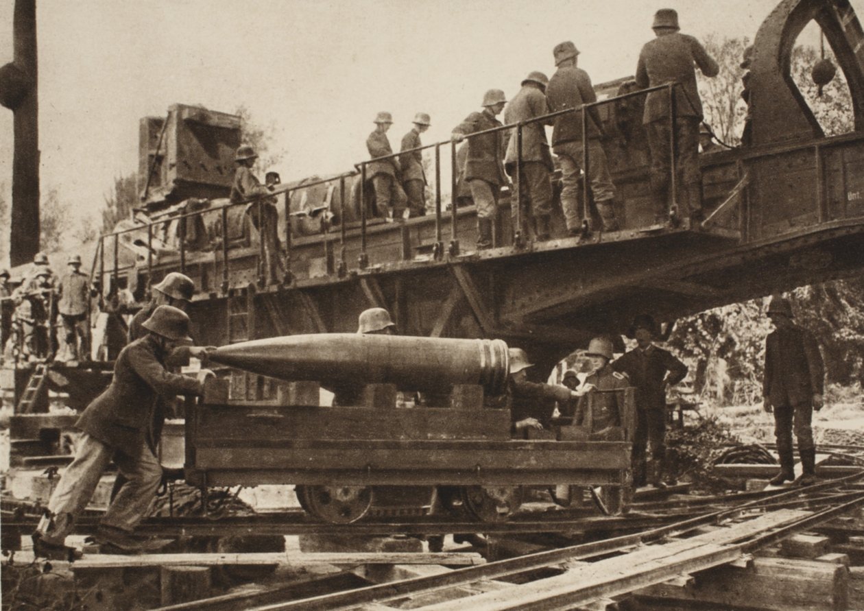 Loading the 38cm cannon by Photographer German