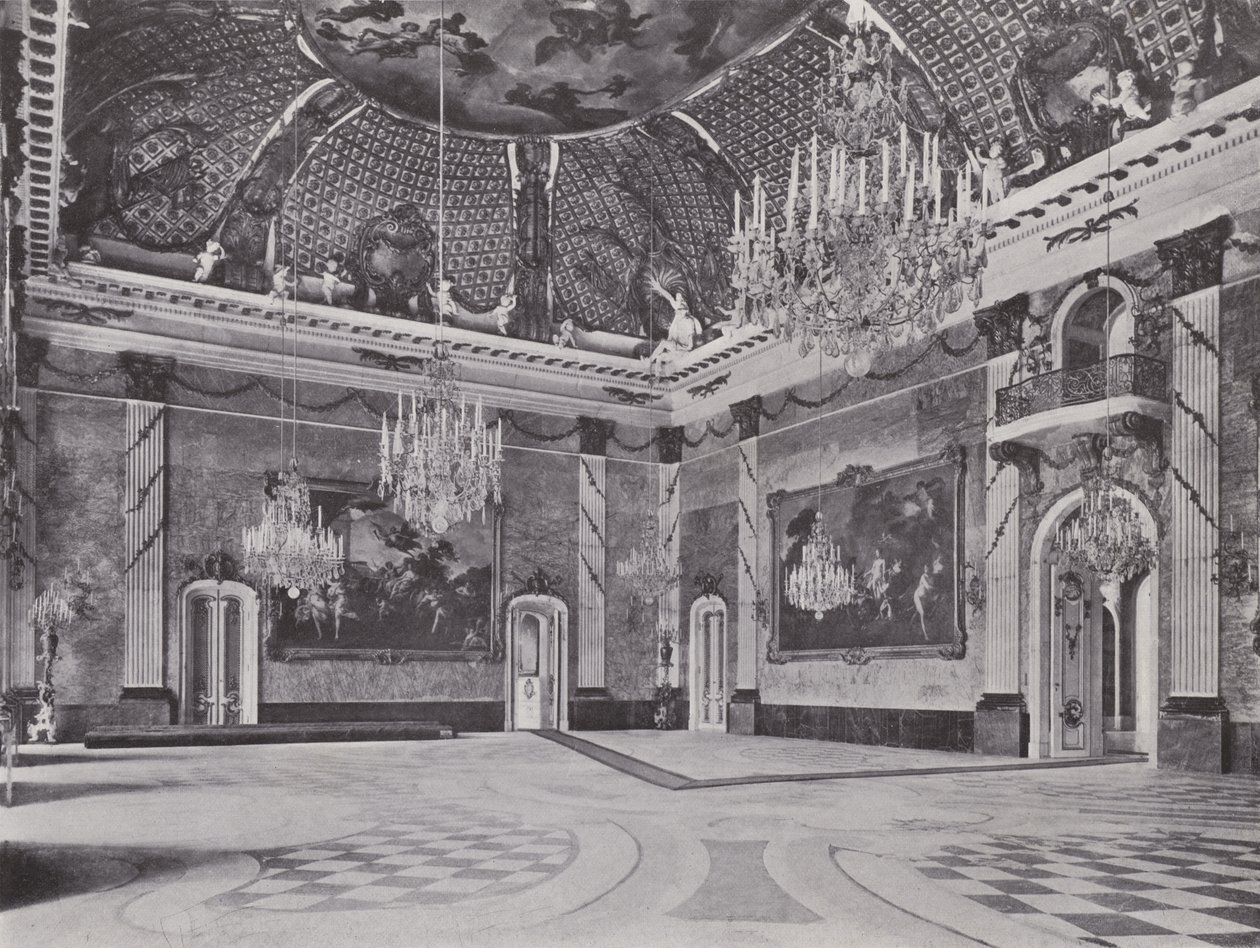 Potsdam, Neues Palais, Marmorsaal by Photographer German