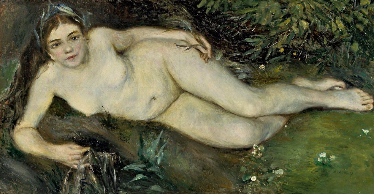 A Nymph by a Stream by Pierre Auguste Renoir