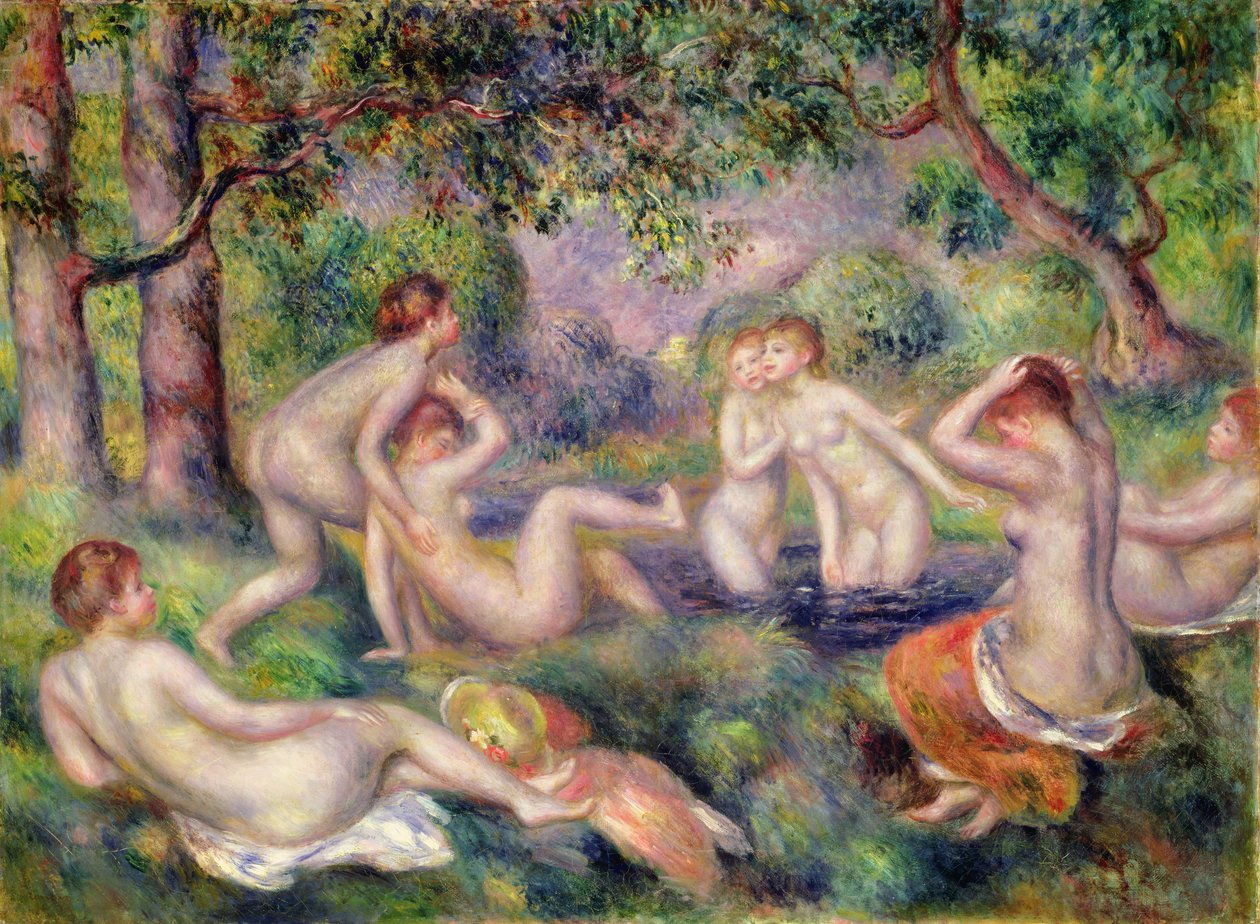 Bathers in the Forest, c.1897 by Pierre Auguste Renoir