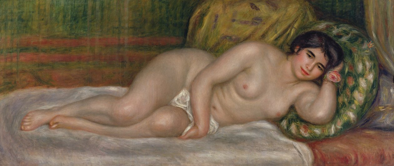 Reclining Female Nude (Gabrielle) 1906-07 by Pierre Auguste Renoir