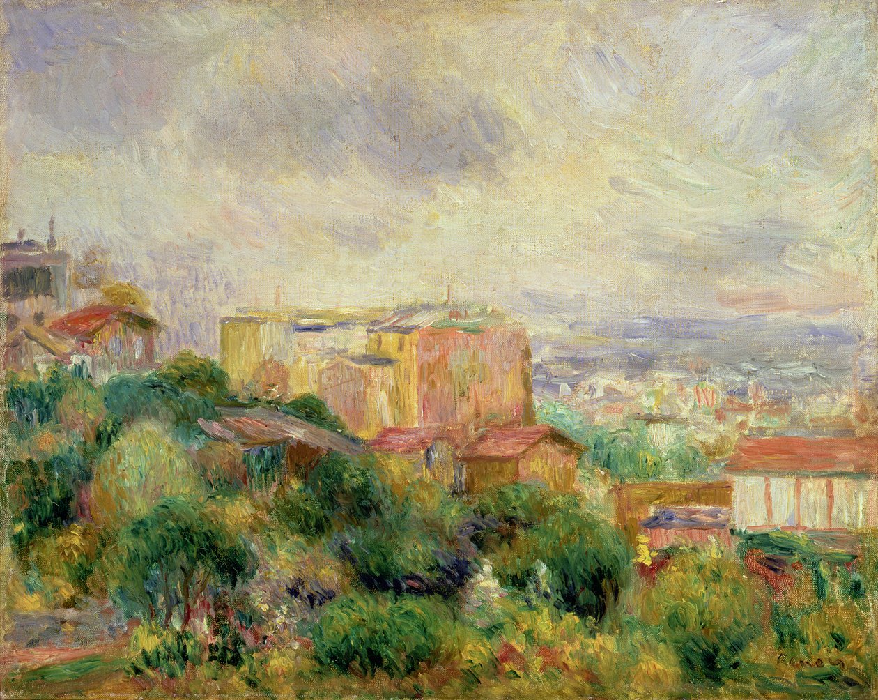View from Montmartre by Pierre Auguste Renoir