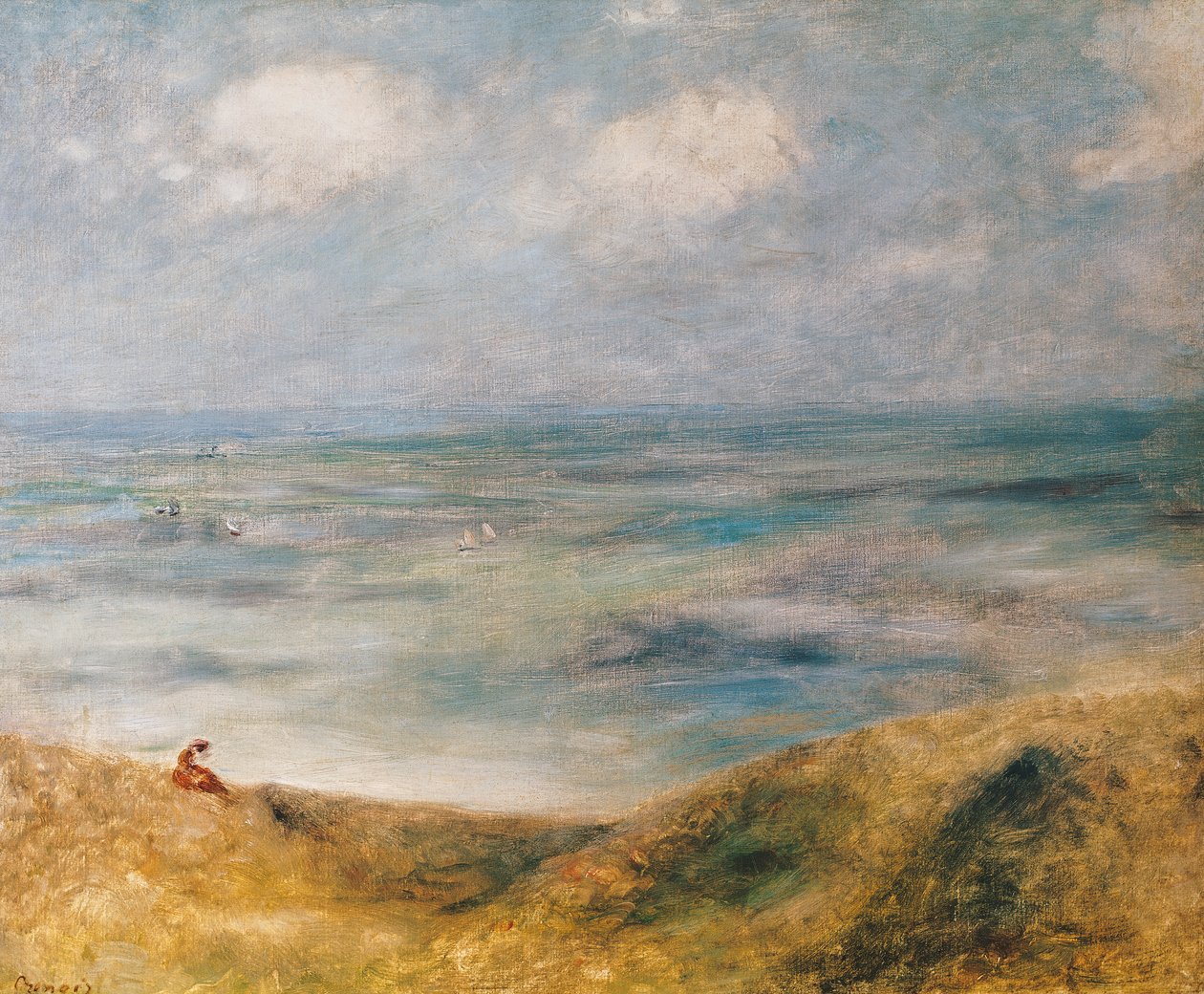 View of the Sea, Guernsey by Pierre Auguste Renoir