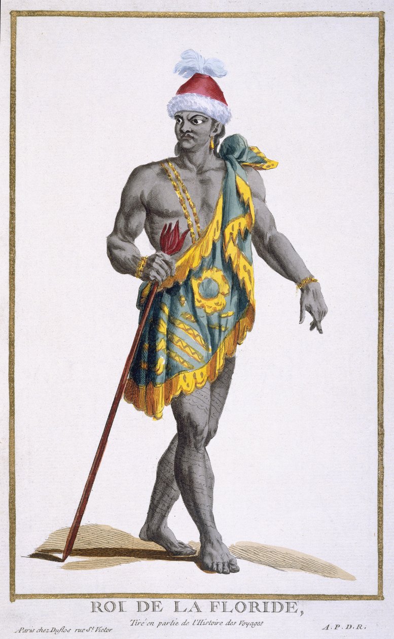 The King of Florida, 1780 by Pierre Duflos