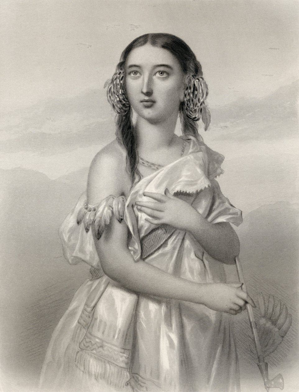 Pocahontas (1595-1617) Illustration from 