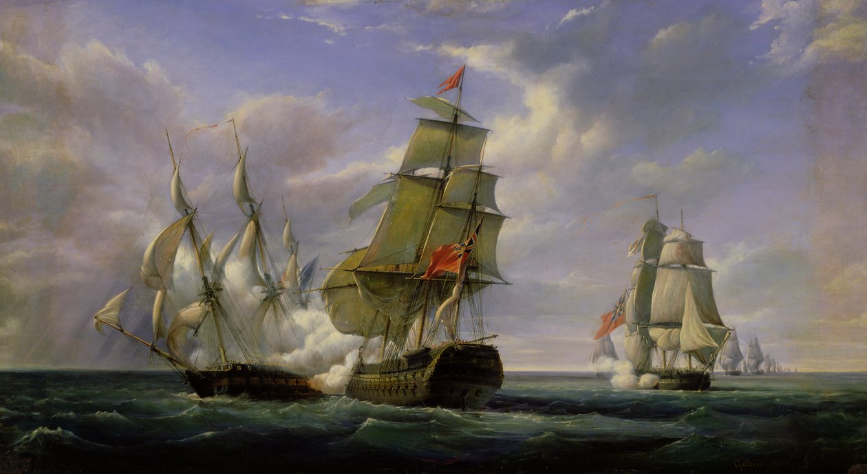 Combat between the French Frigate 