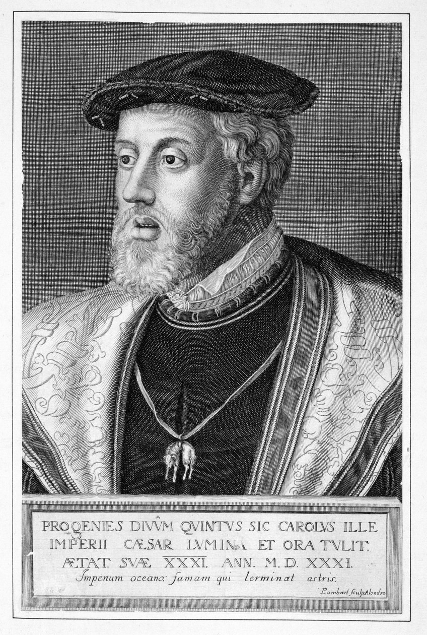 Charles V (1500-58) by Pierre Lombard or Lombart