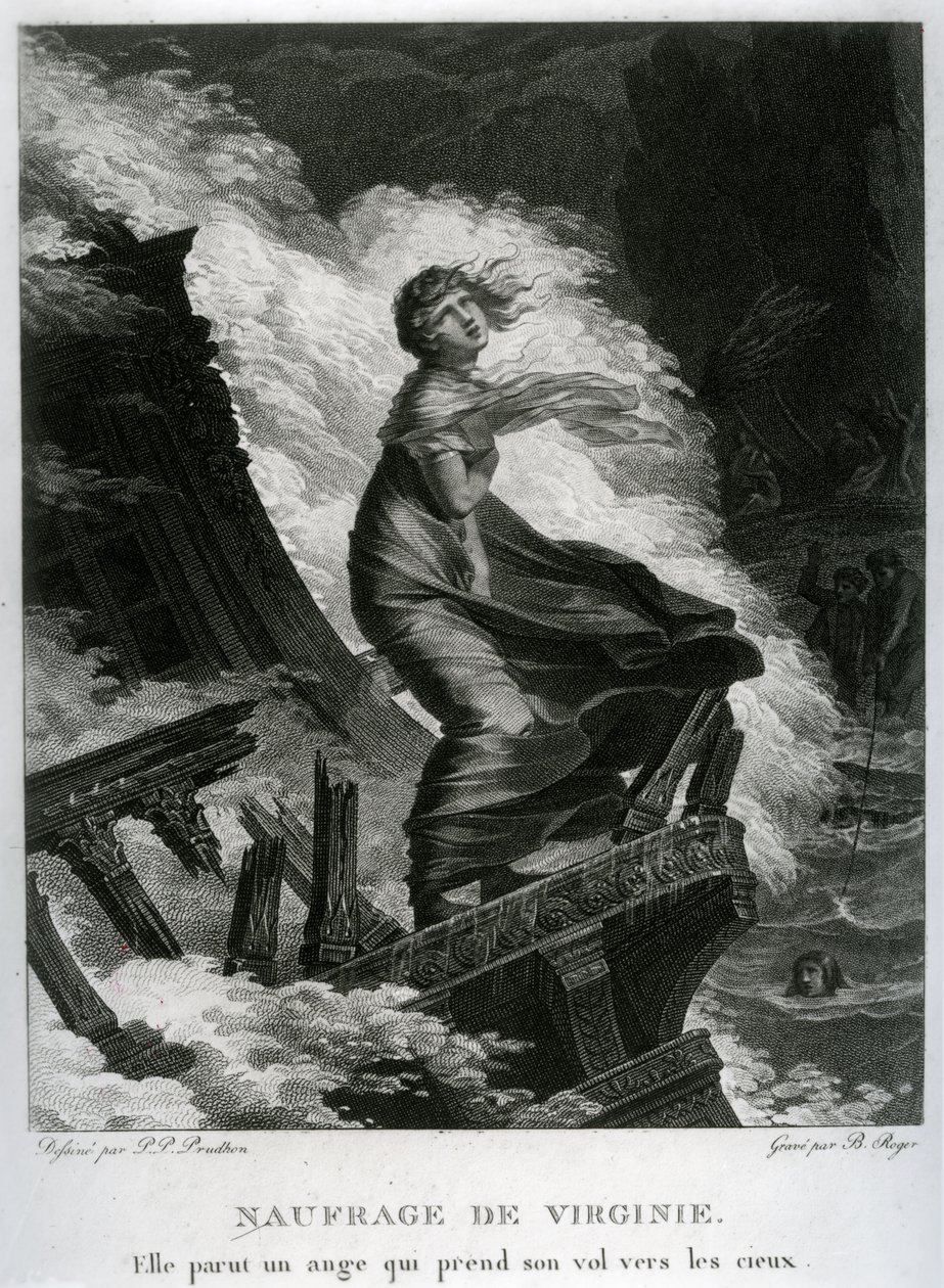 Shipwreck of Virginie, illustration for 