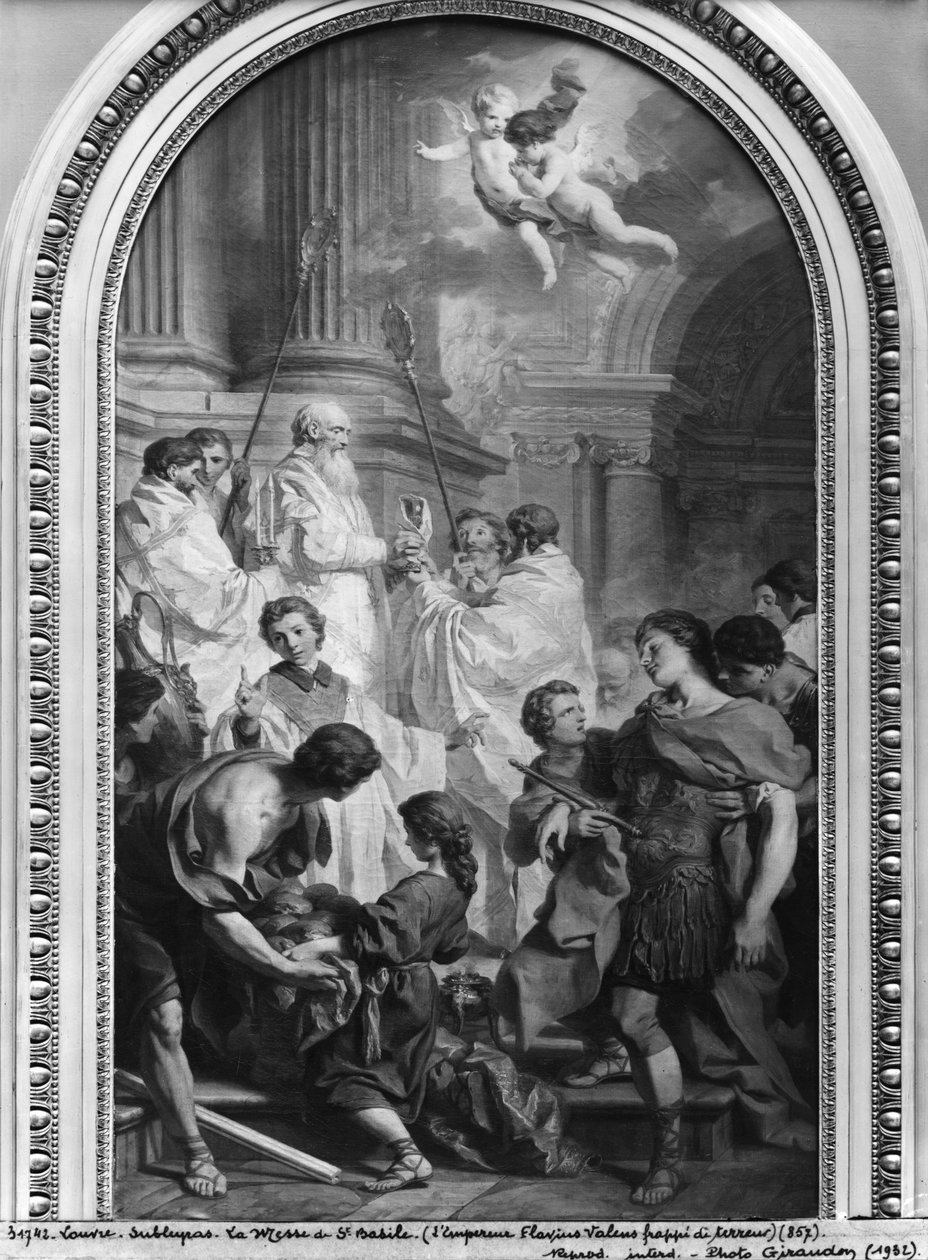 The Mass of St. Basil by Pierre Subleyras
