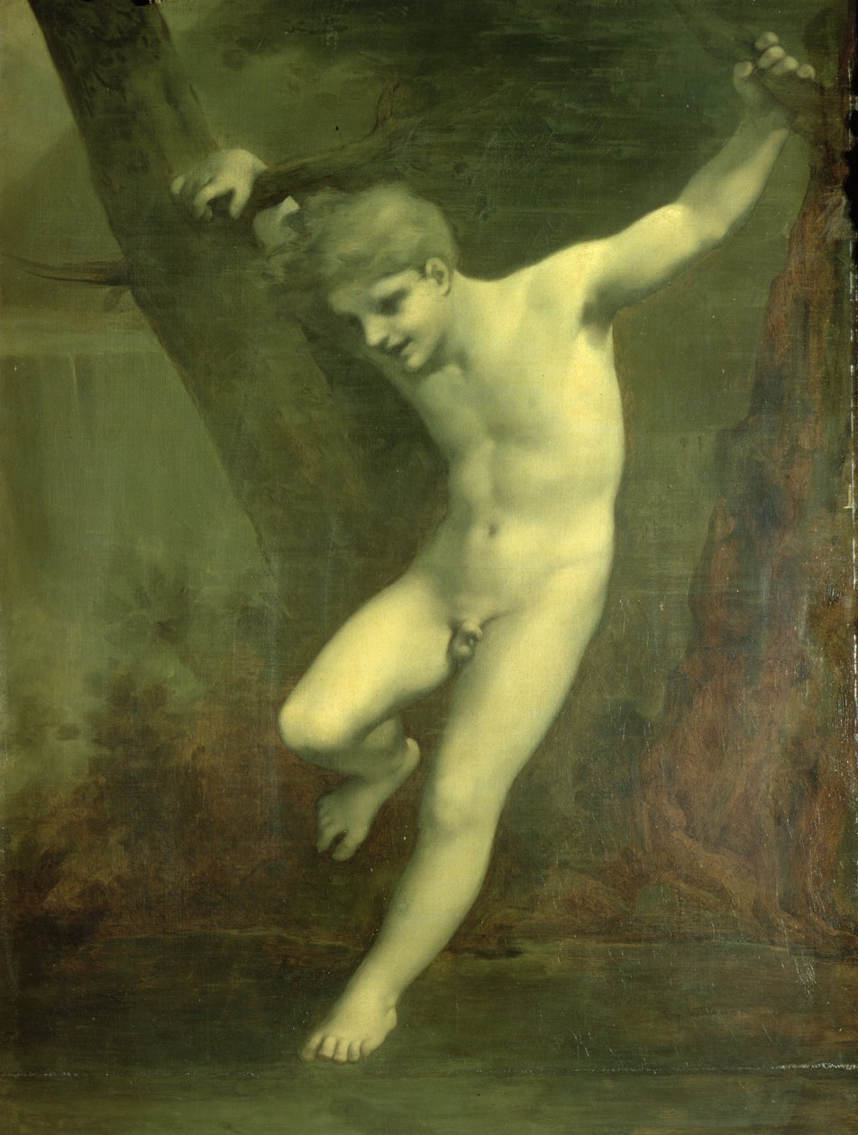 Young Zephyr balancing above water by Pierre Paul Prudhon
