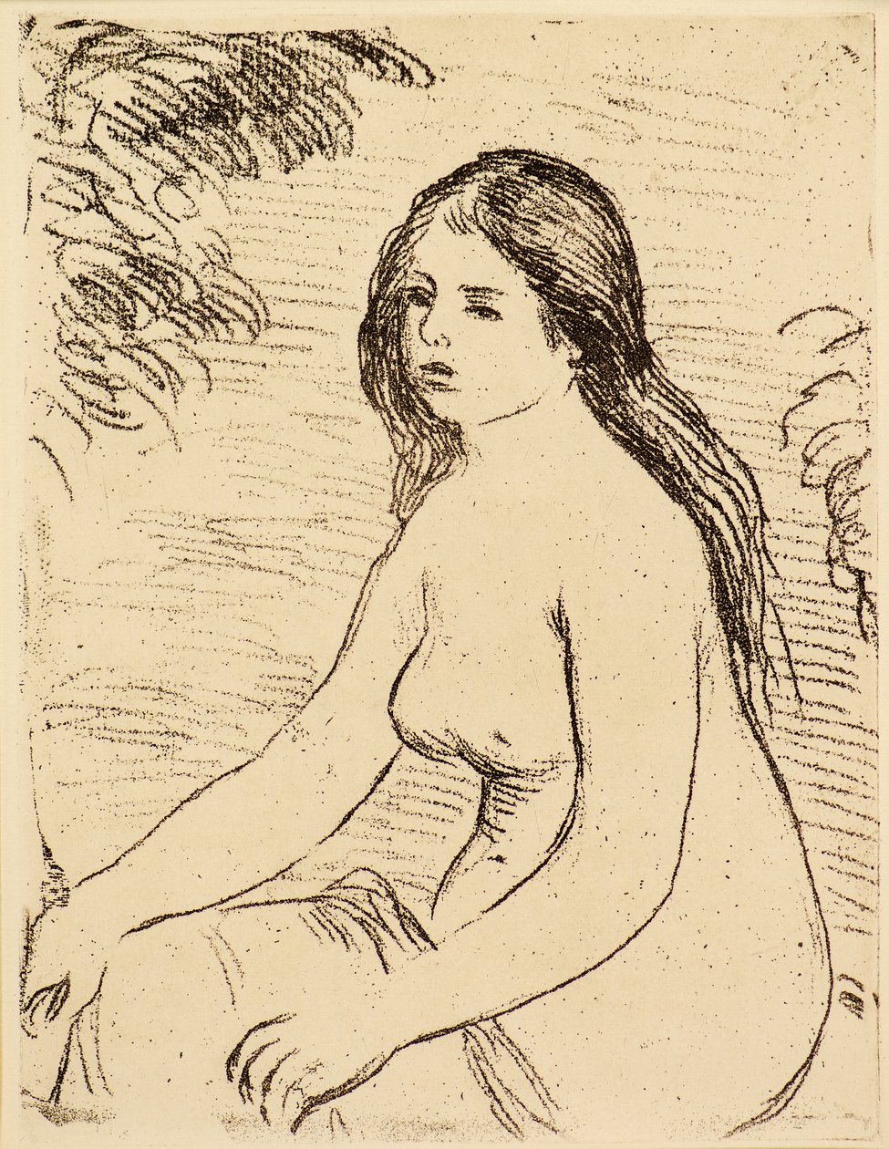 Nude Bather by Pierre Auguste Renoir