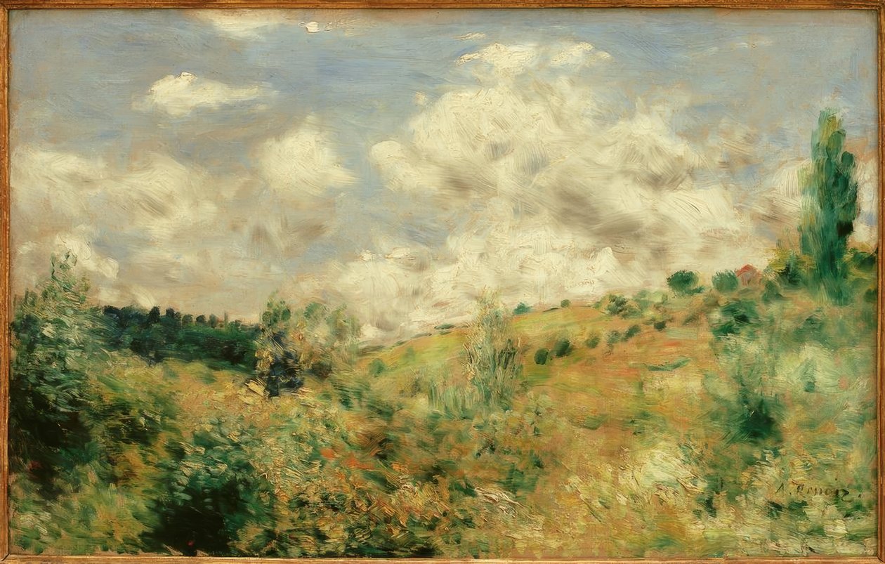 Strong Wind. The Gust of Wind. by Pierre Auguste Renoir