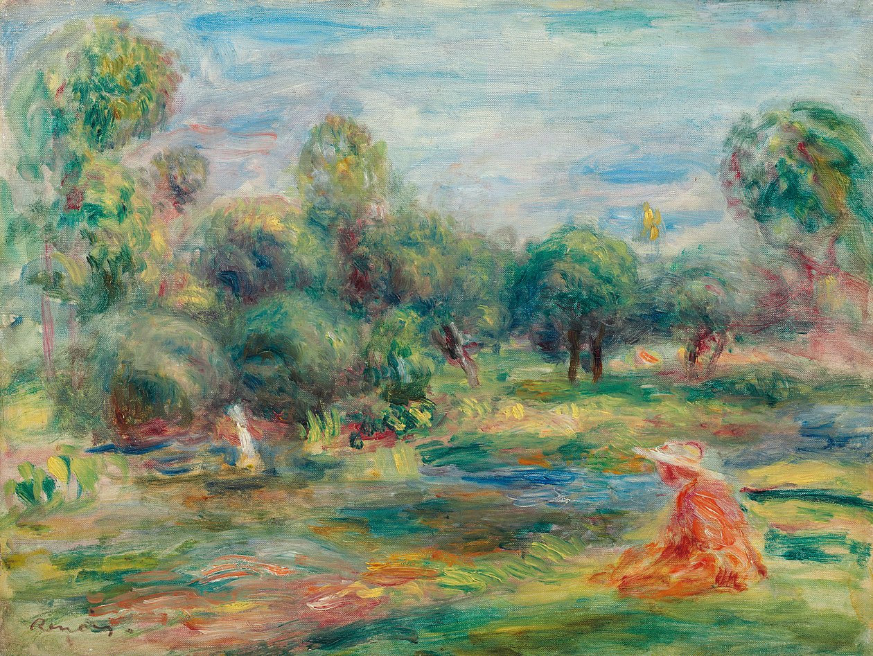 Landscape at Cagnes by Pierre Auguste Renoir