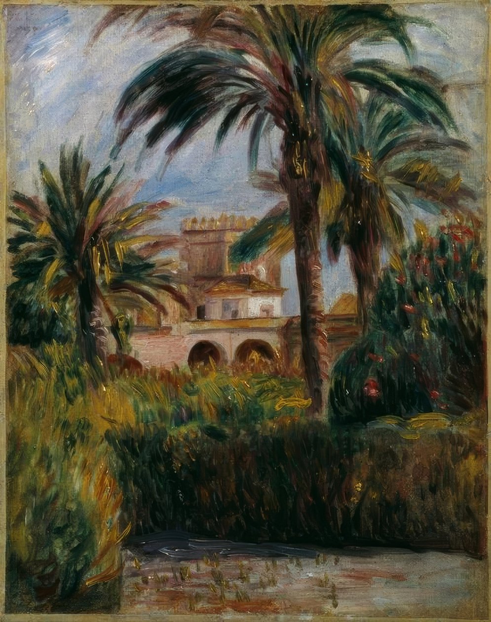 The Garden of Essai in Algiers by Pierre Auguste Renoir