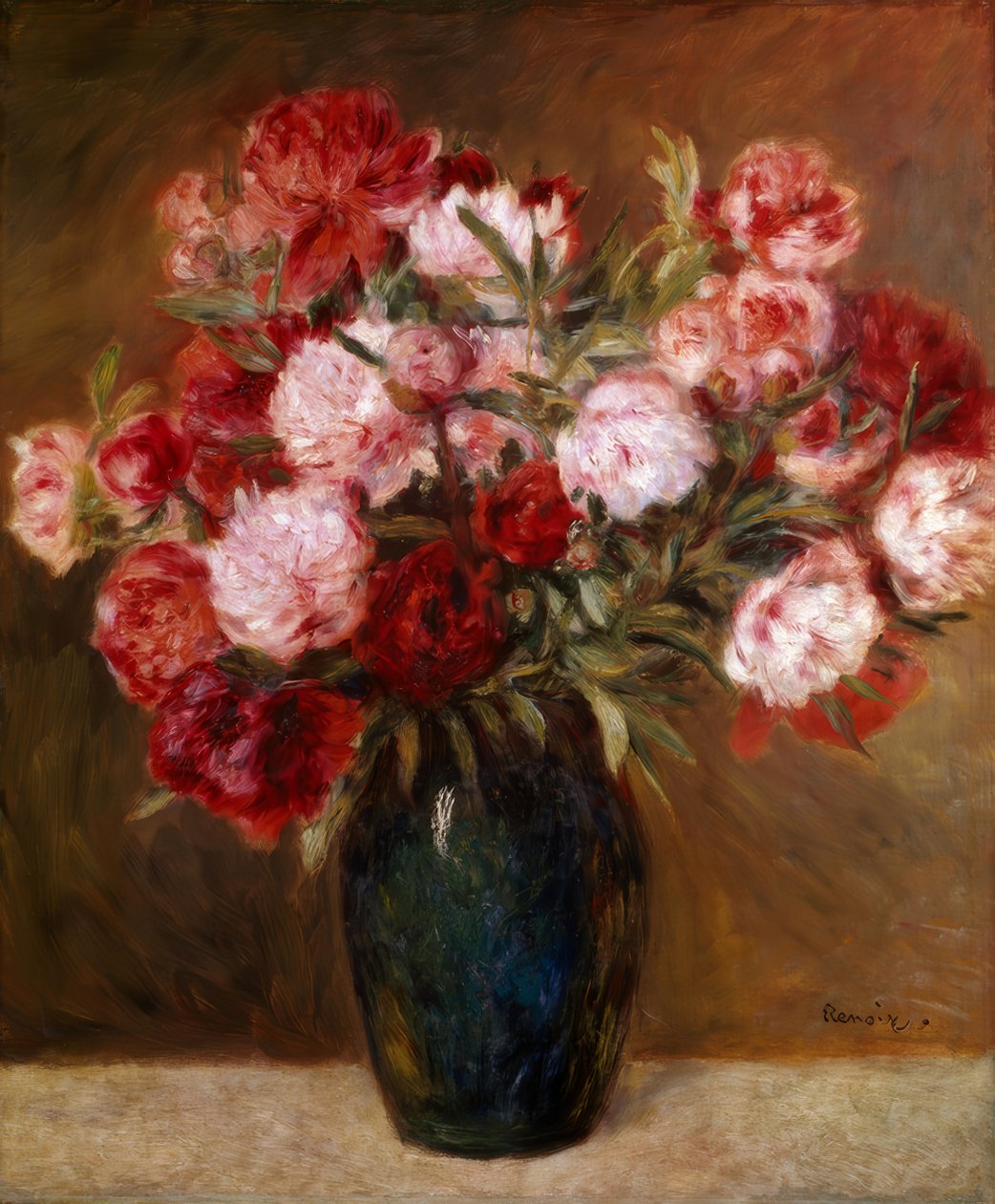 The Peonies by Pierre Auguste Renoir