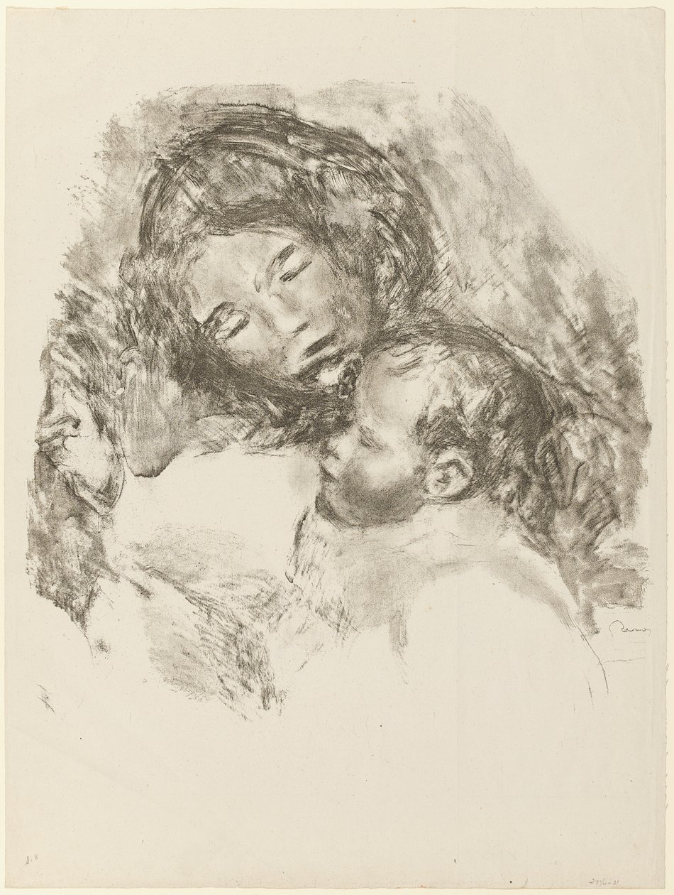 Maternity, large plate by Pierre Auguste Renoir