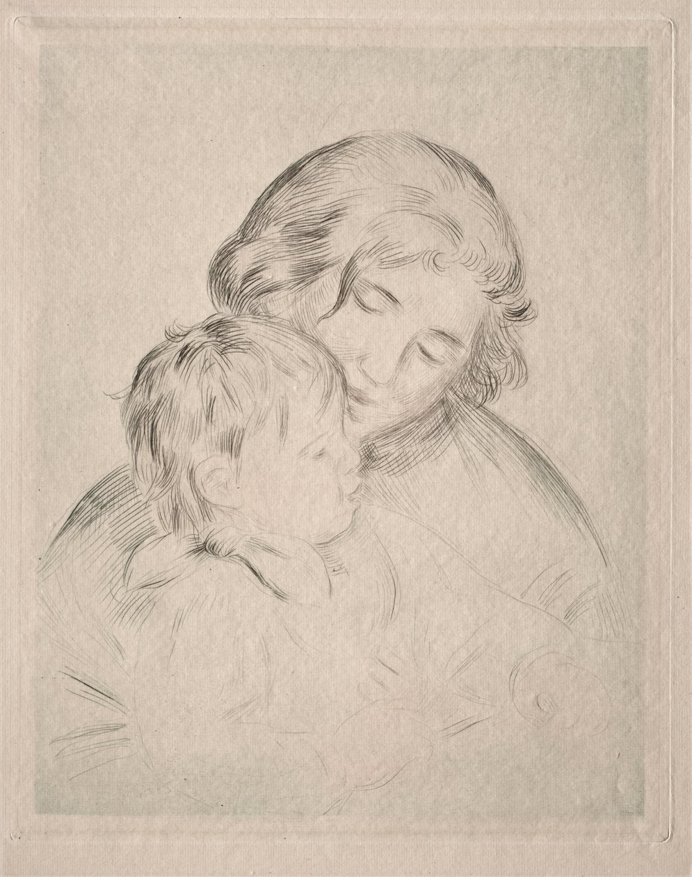 Mother and Child by Pierre Auguste Renoir
