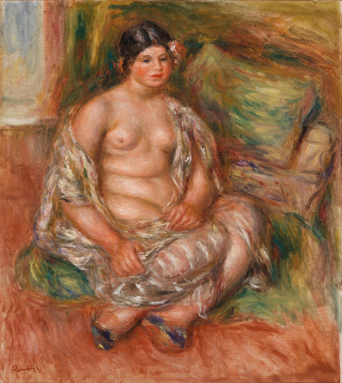 Seated Odalisque by Pierre Auguste Renoir