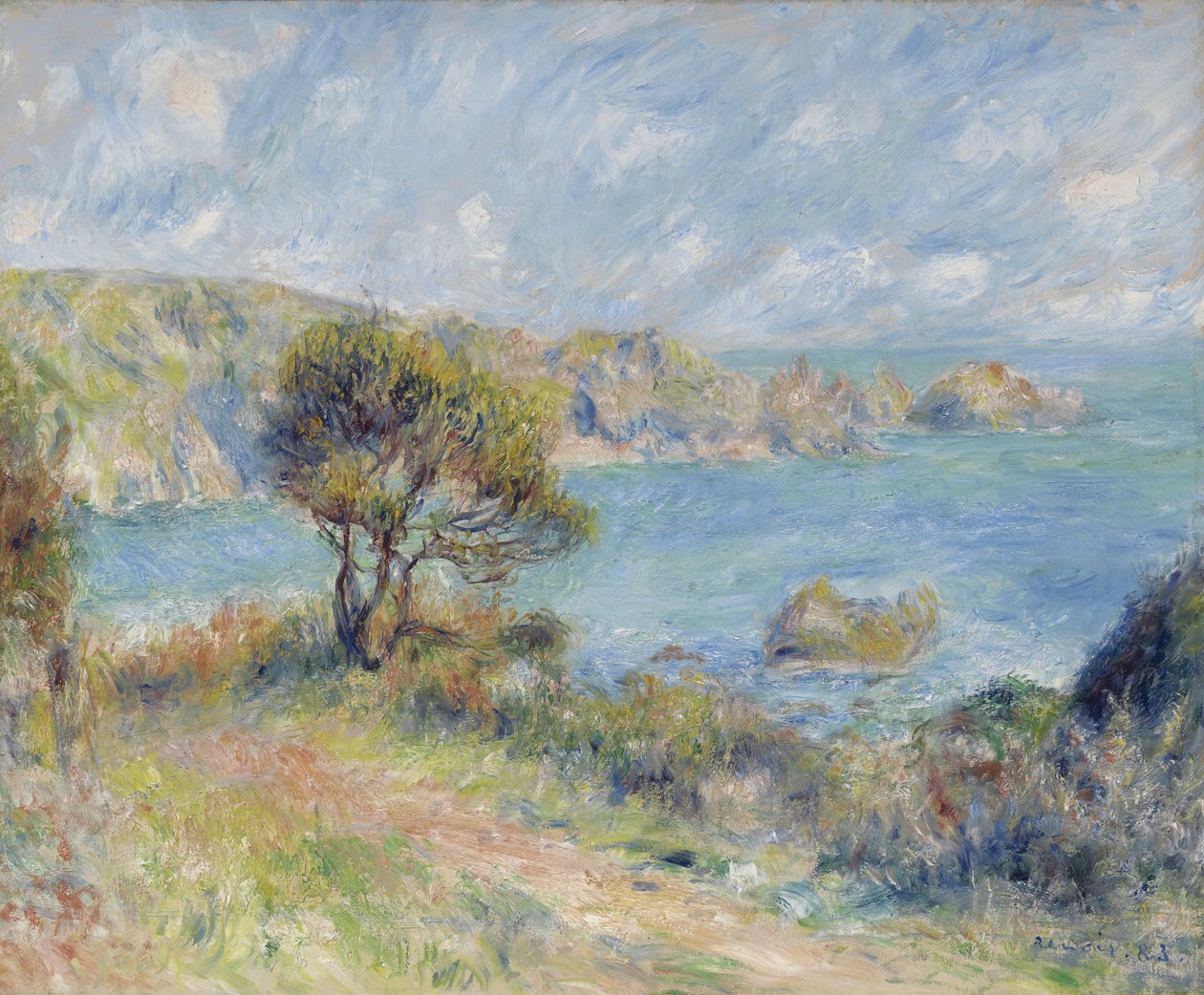 View at Guernsey by Pierre Auguste Renoir