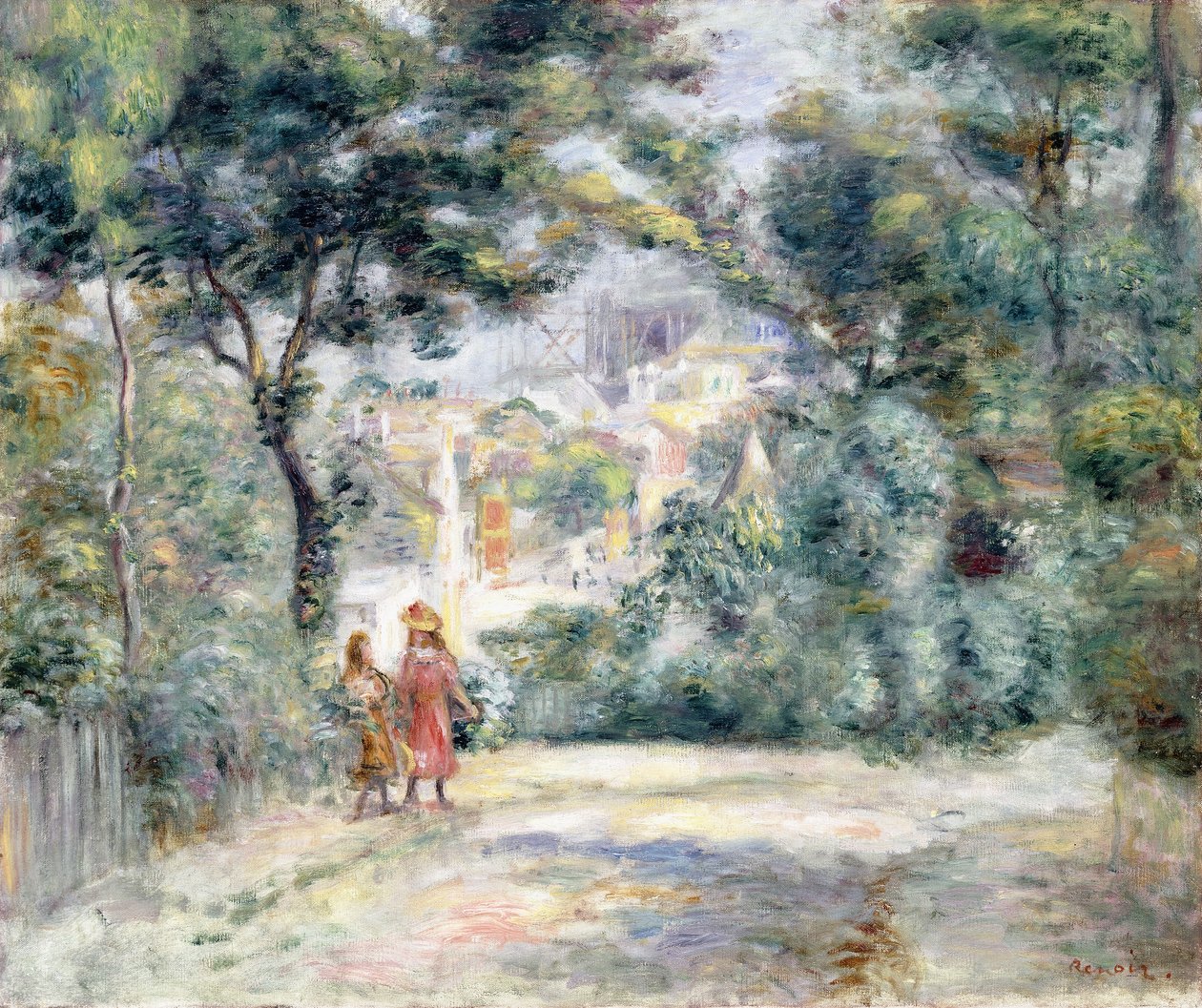 View of Sacre-Coeur by Pierre Auguste Renoir