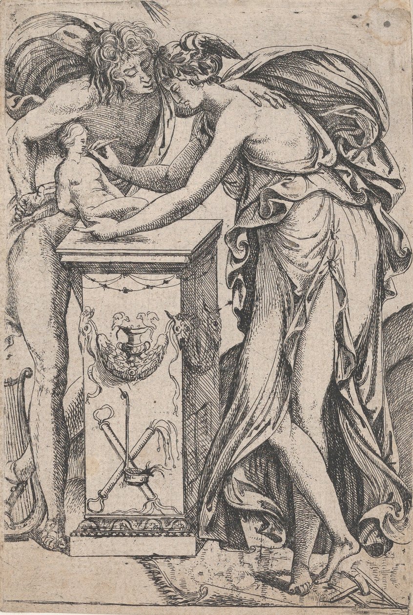 Apollo and the Spirit of Sculpture by Pierre Biard