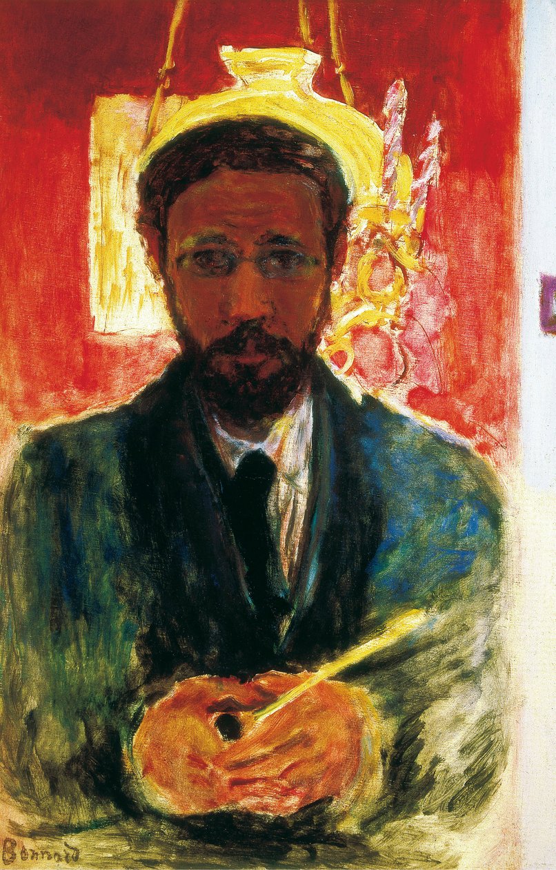 Self-Portrait with Pipe by Pierre Bonnard