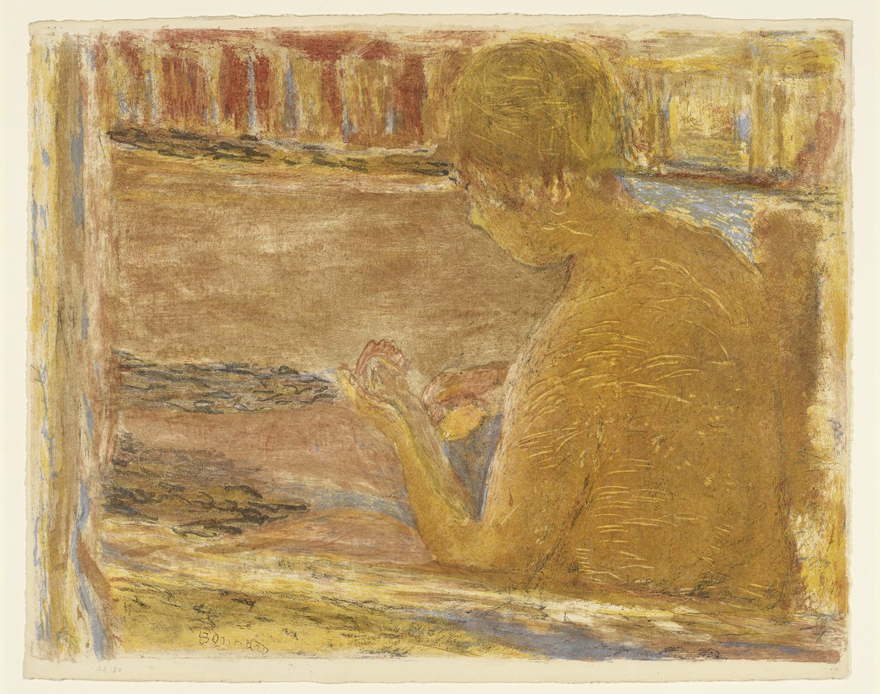 Bathing Woman by Pierre Bonnard