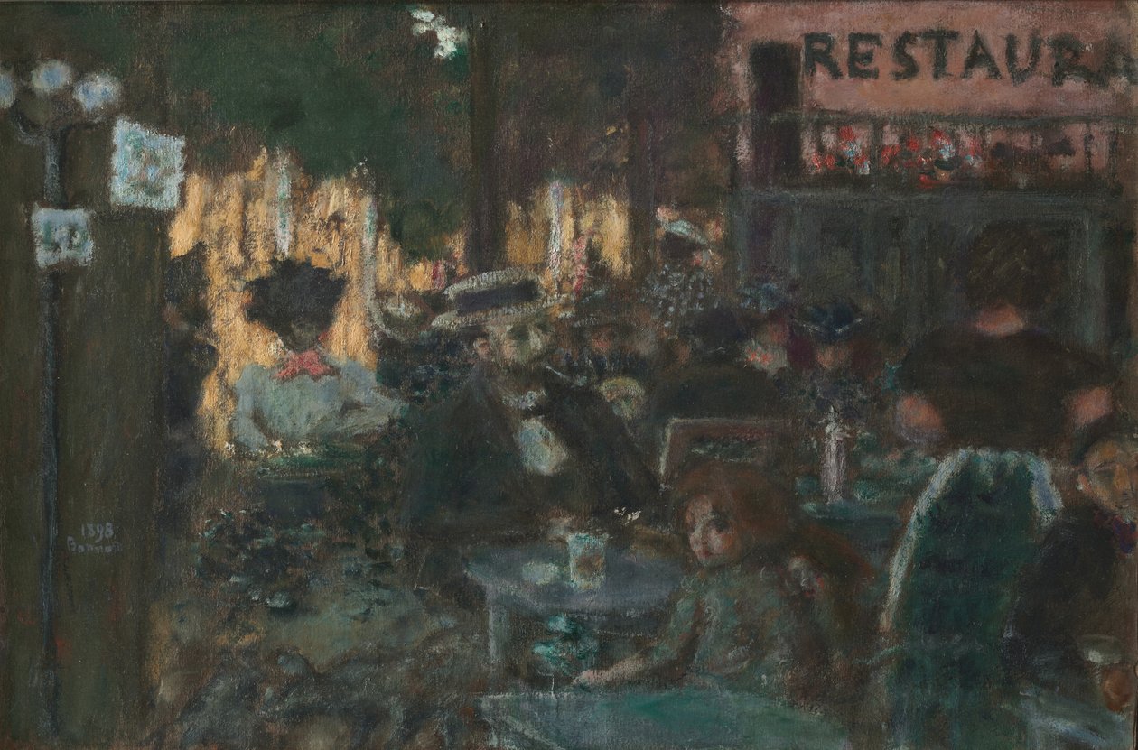Café Terrace by Pierre Bonnard