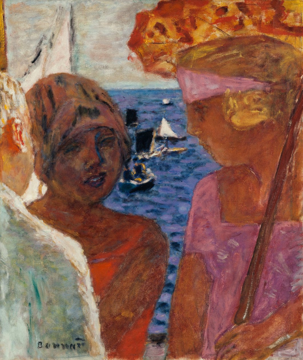 Conversation at Arcachon, 1926-1930 by Pierre Bonnard