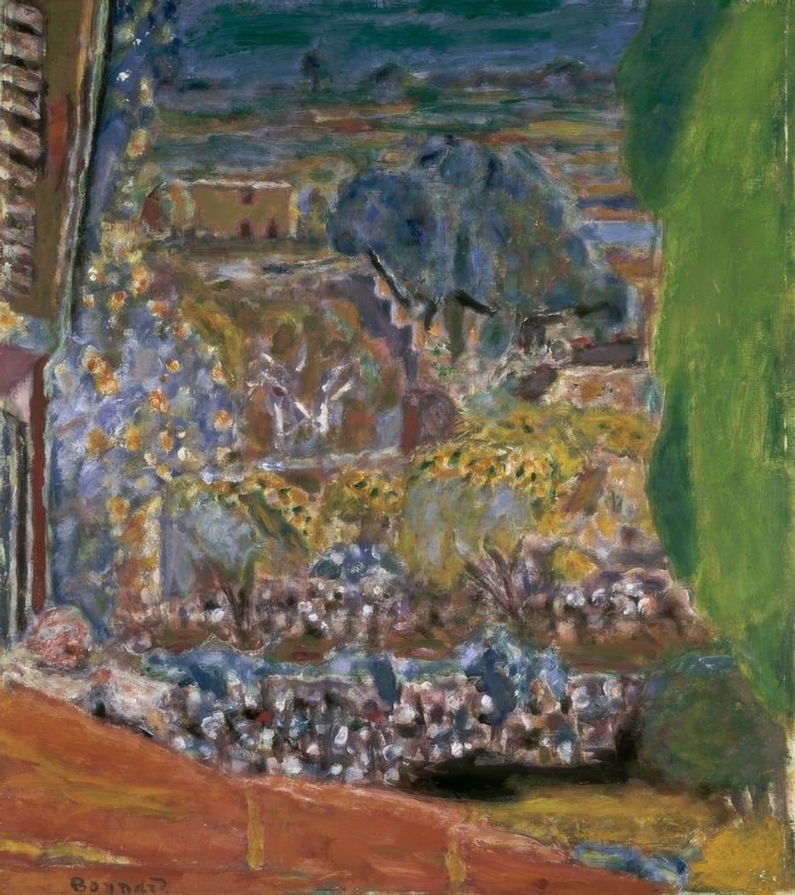 Landscape with Red Roofs by Pierre Bonnard