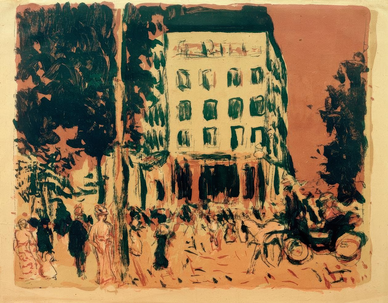The Boulevards by Pierre Bonnard