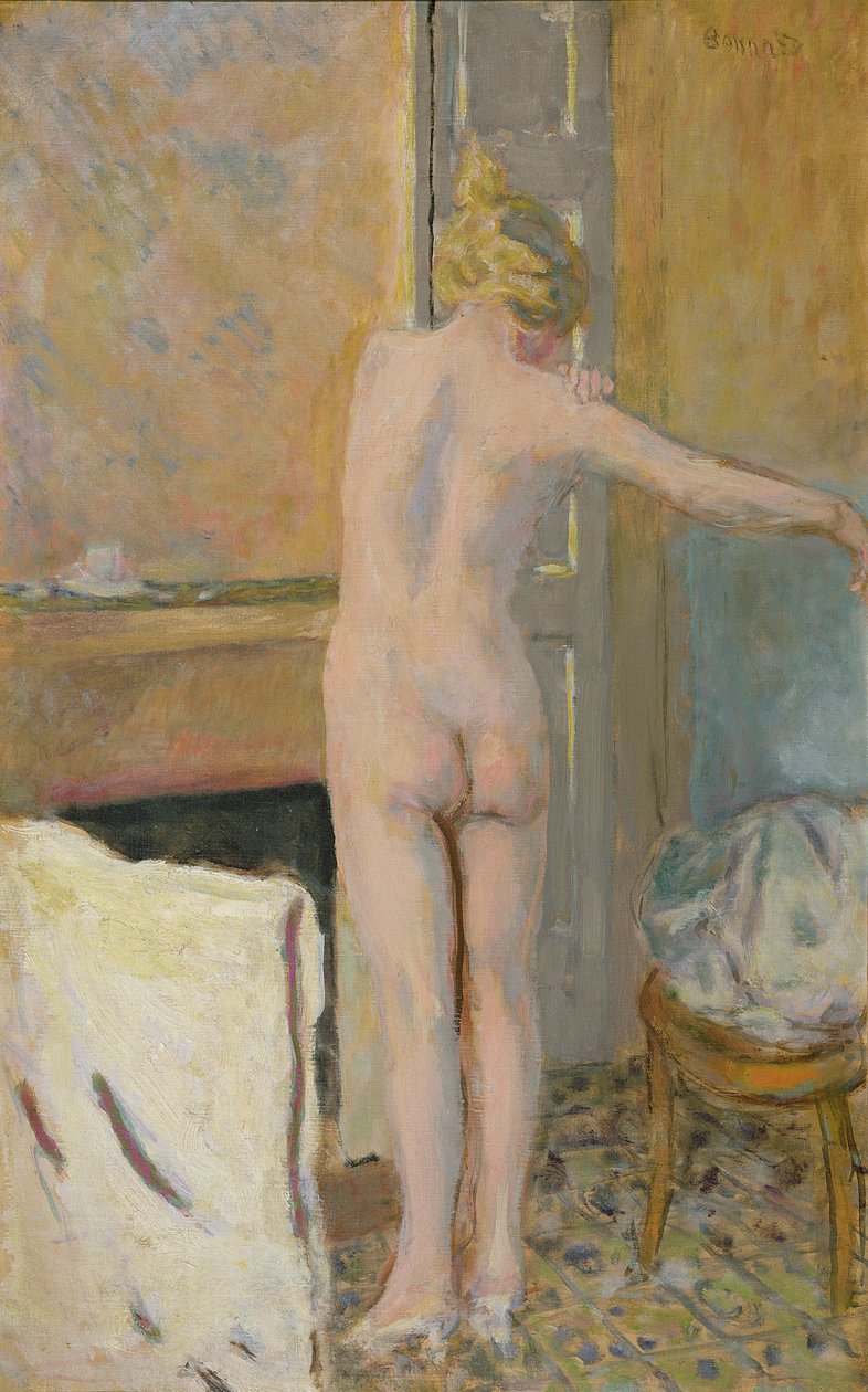 Nude in Front of a Mantelpiece by Pierre Bonnard