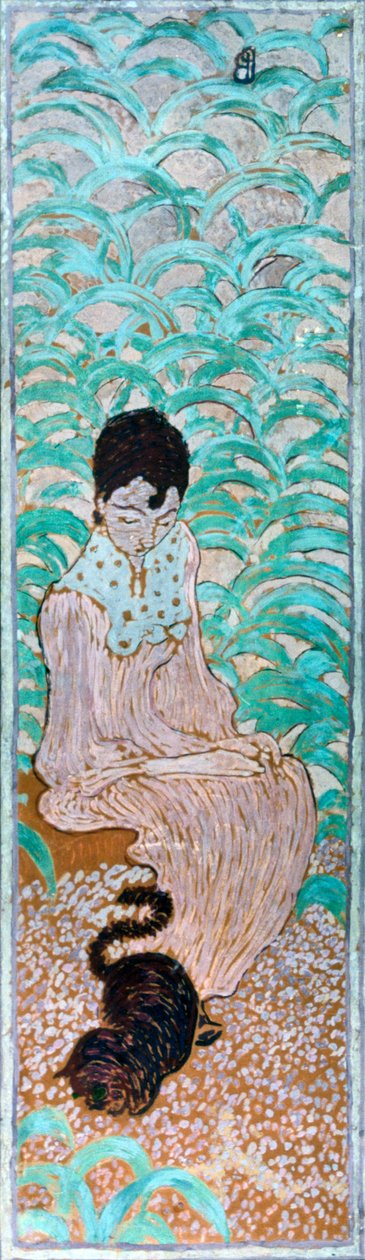 Seated Woman with a Cat, 1891 by Pierre Bonnard