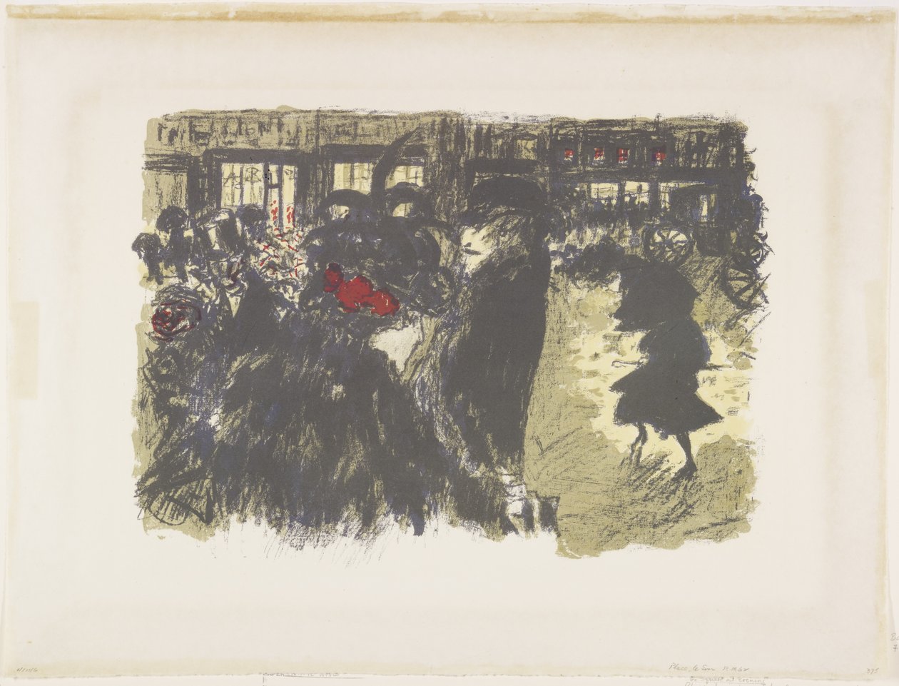 Square at Night by Pierre Bonnard