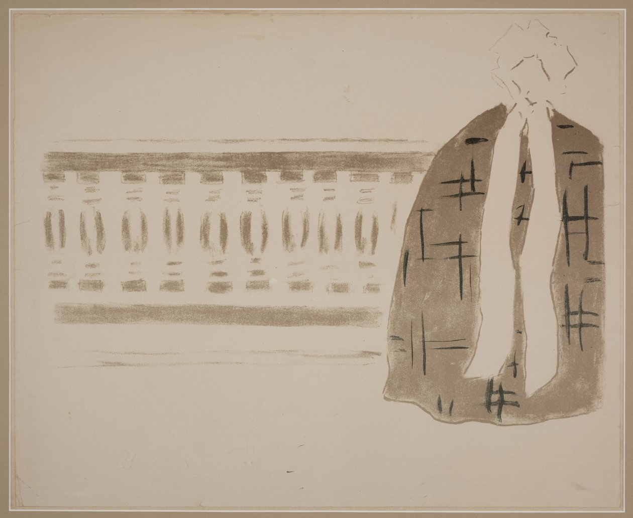 Untitled (Woman on Balcony) by Pierre Bonnard