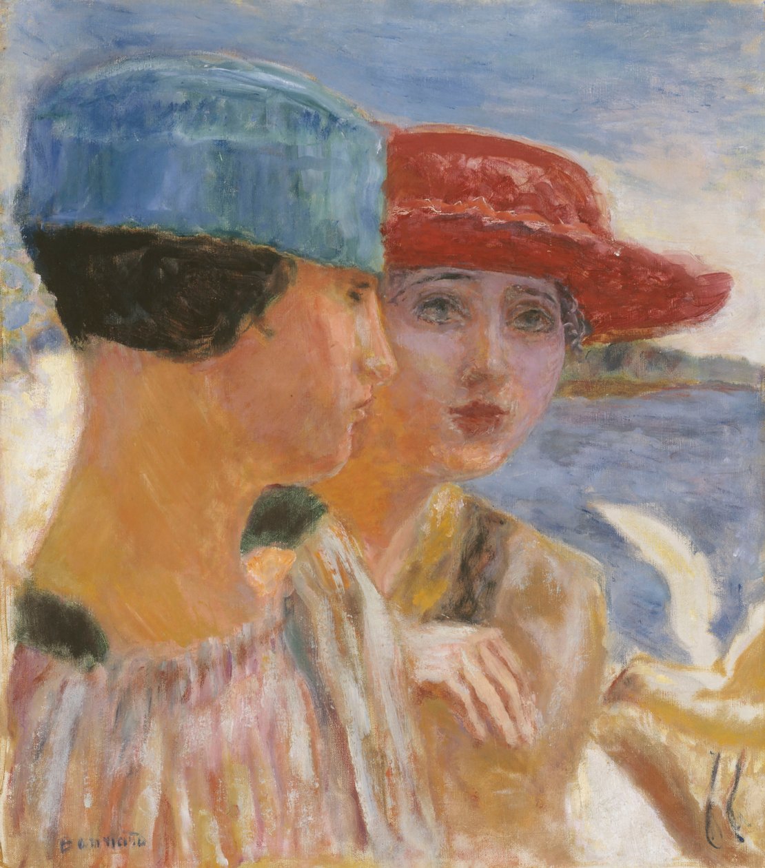 Young Girls with a Seagull by Pierre Bonnard