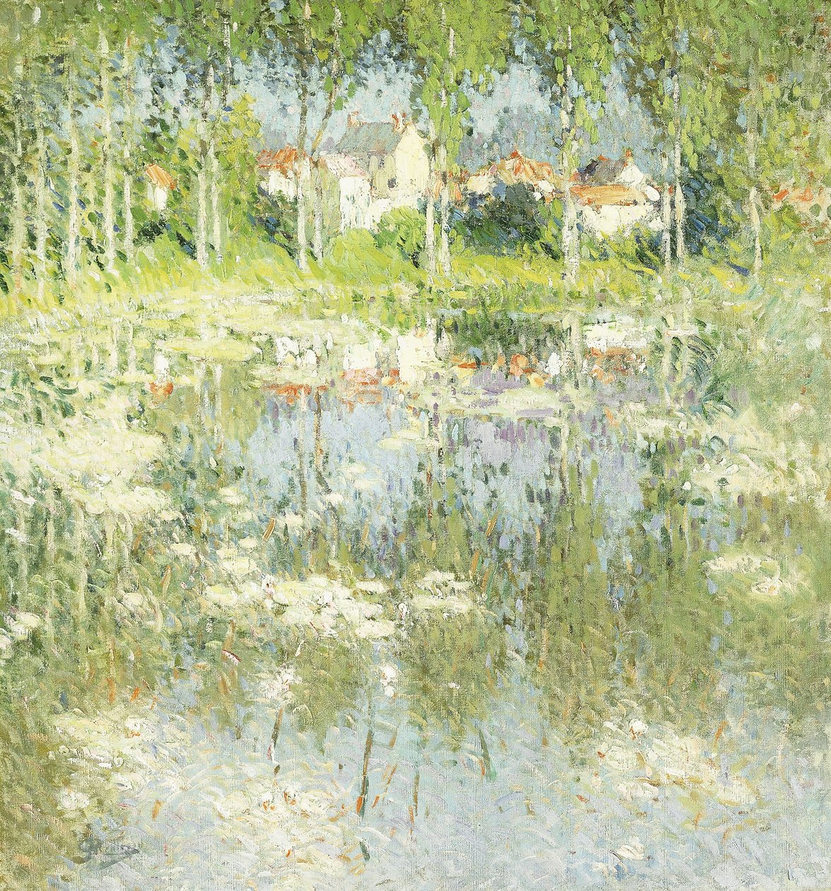 Summer Landscape by Pierre Eugene Montezin