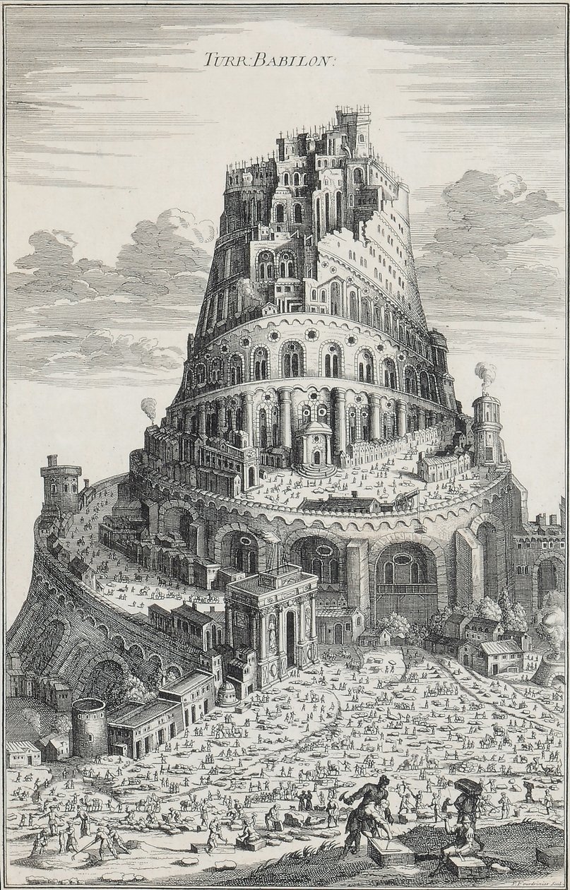 Tower of Babylon by Pierre Fourdrinier