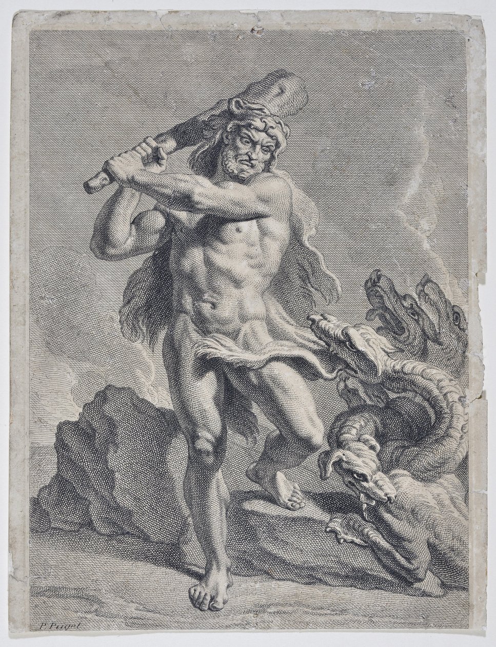 Hercules Fighting the Hydra of Lerna by Pierre Puget